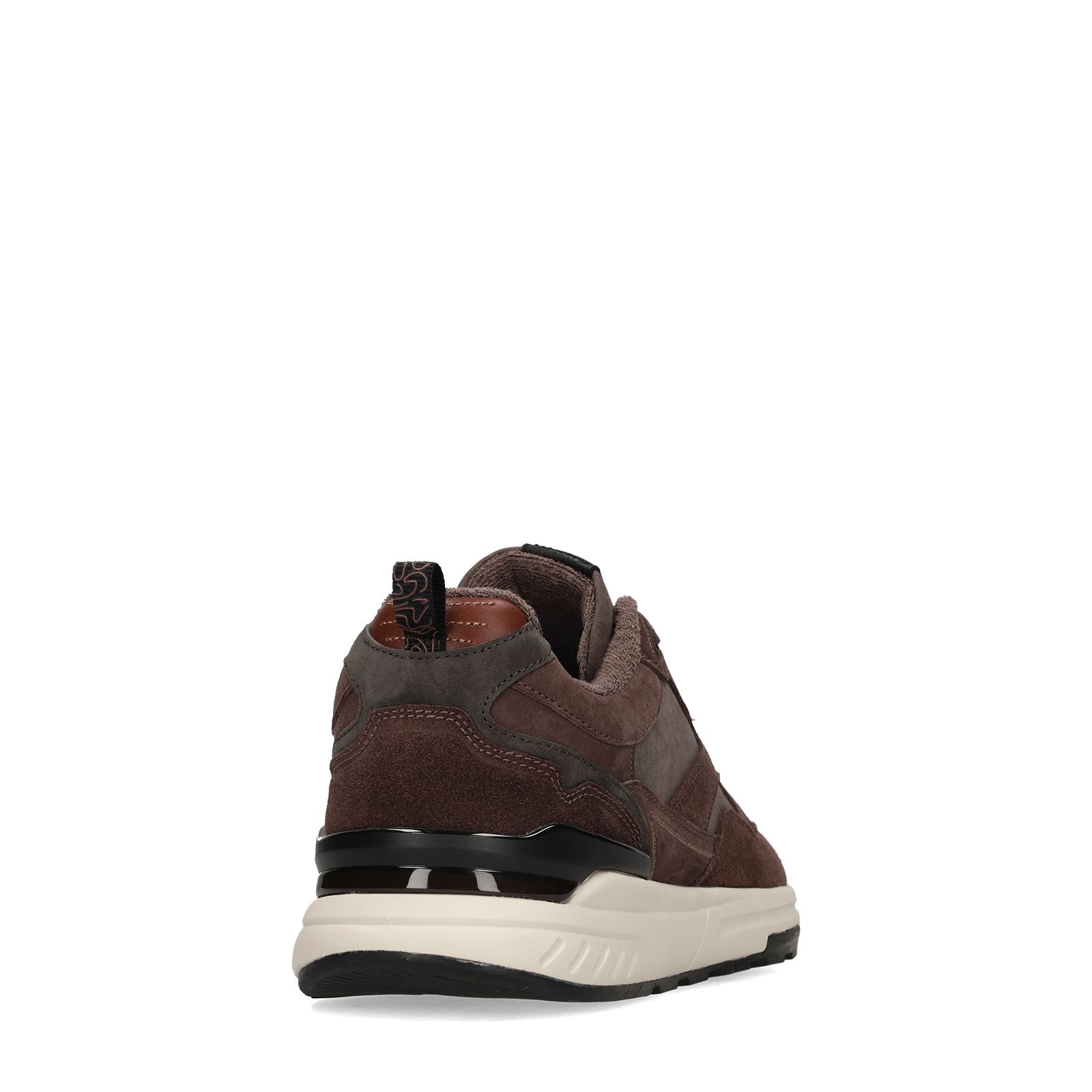 Donkerbruine suède sneakers