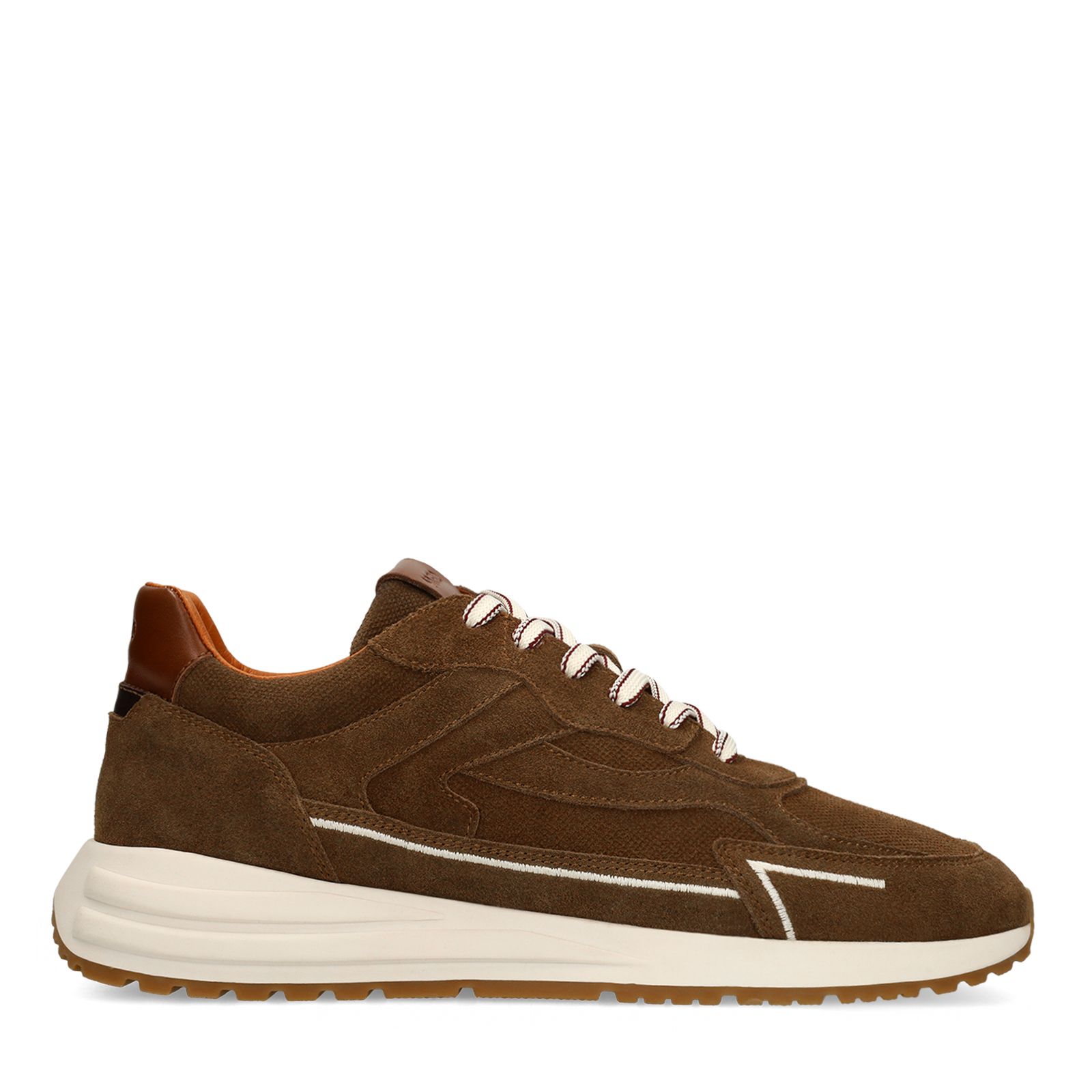 Braune Veloursleder-Sneaker