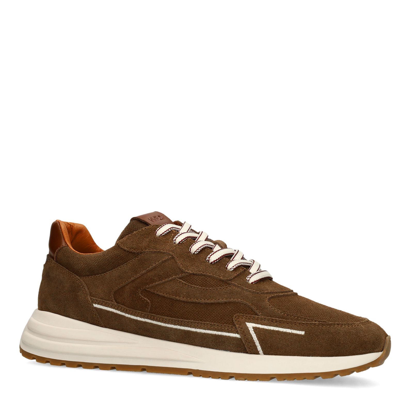 Braune Veloursleder-Sneaker