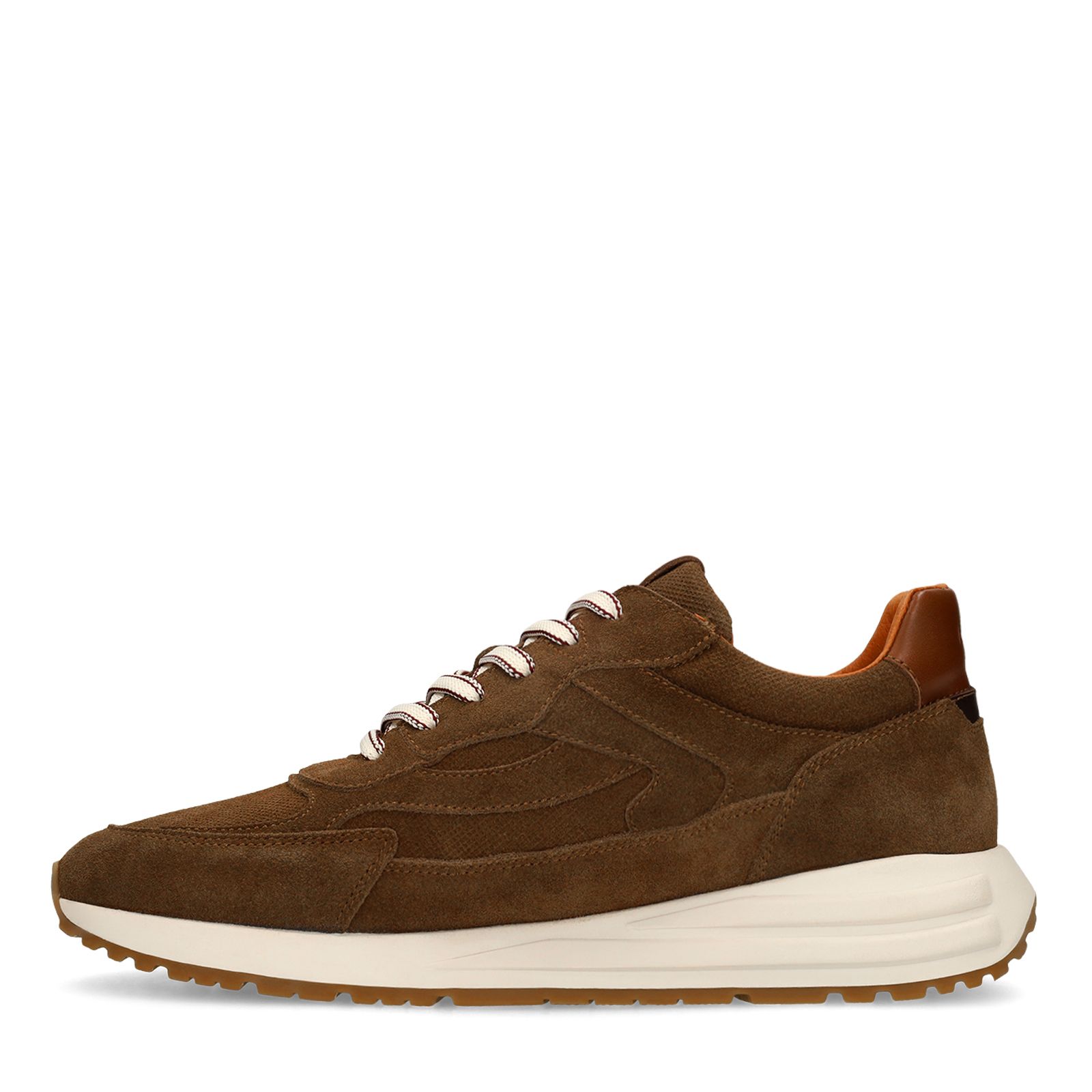 Braune Veloursleder-Sneaker