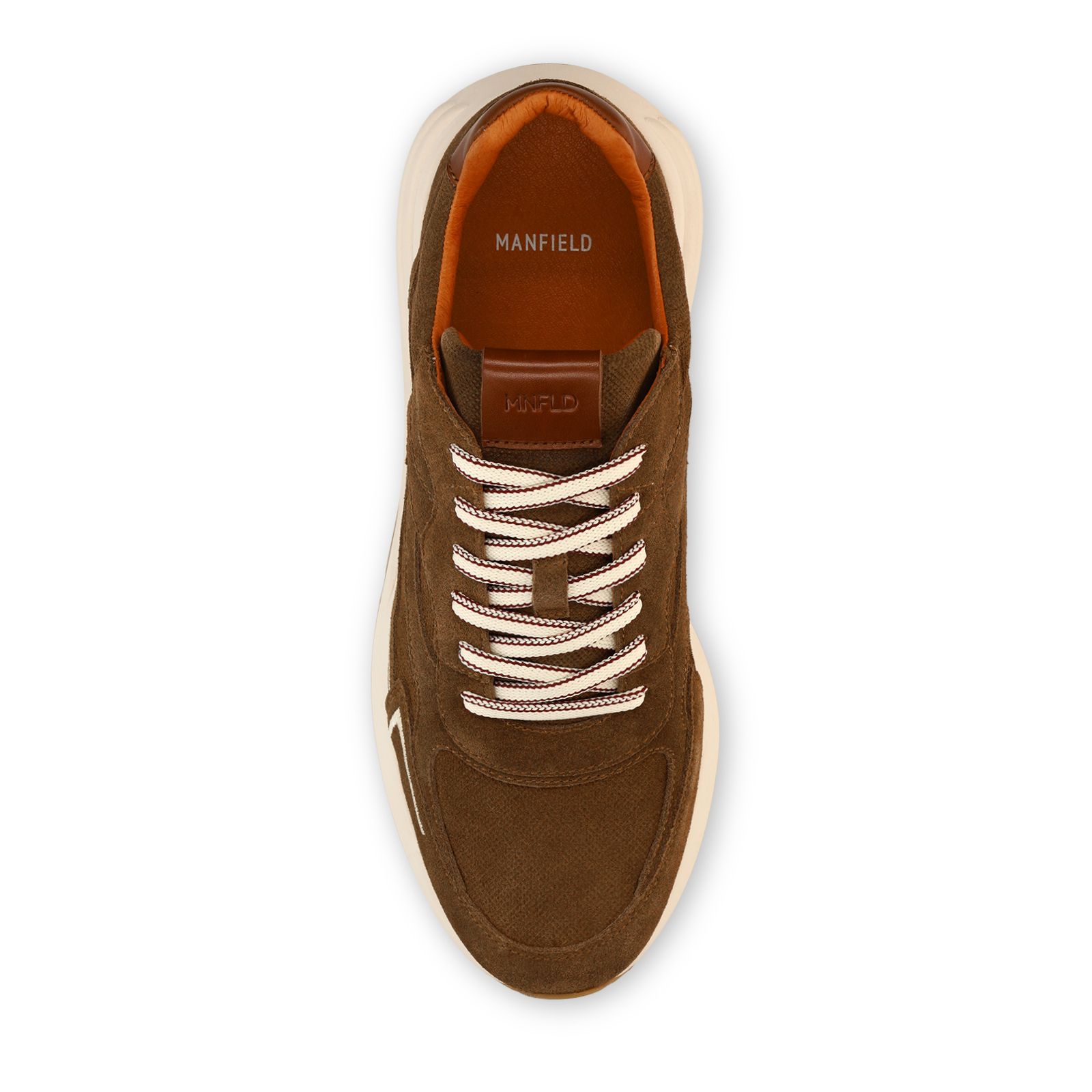 Braune Veloursleder-Sneaker