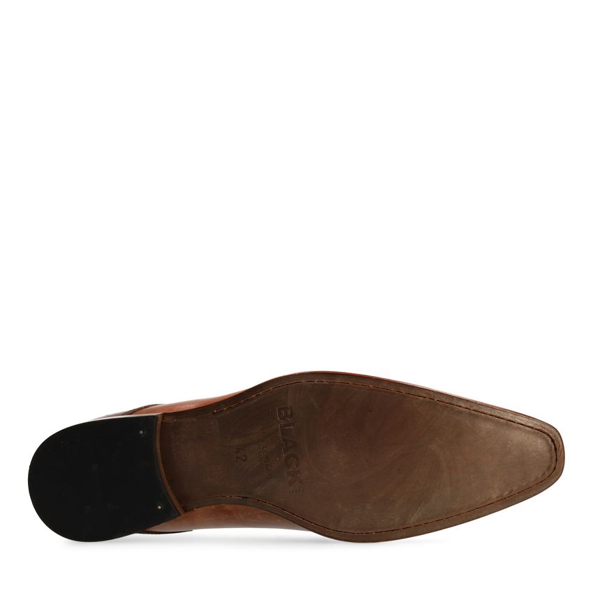 Braune Schnürschuhe mit Schlangenmuster-Details