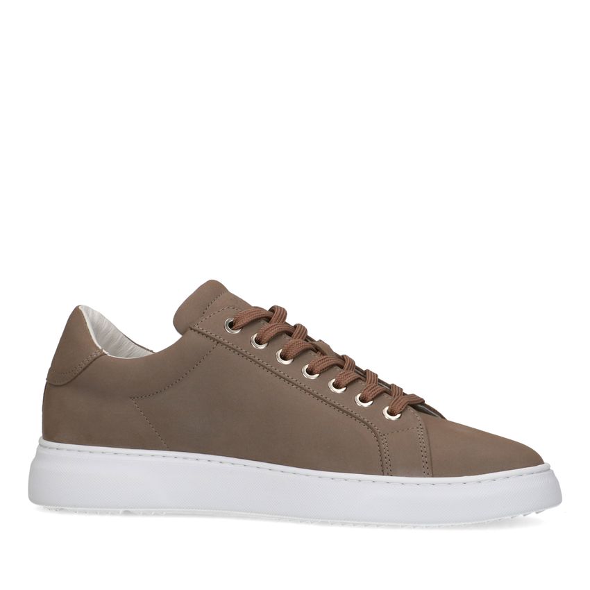 Taupe nubuck sneakers