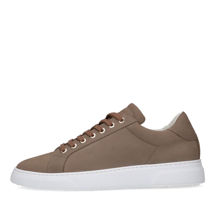 Taupe nubuck sneakers