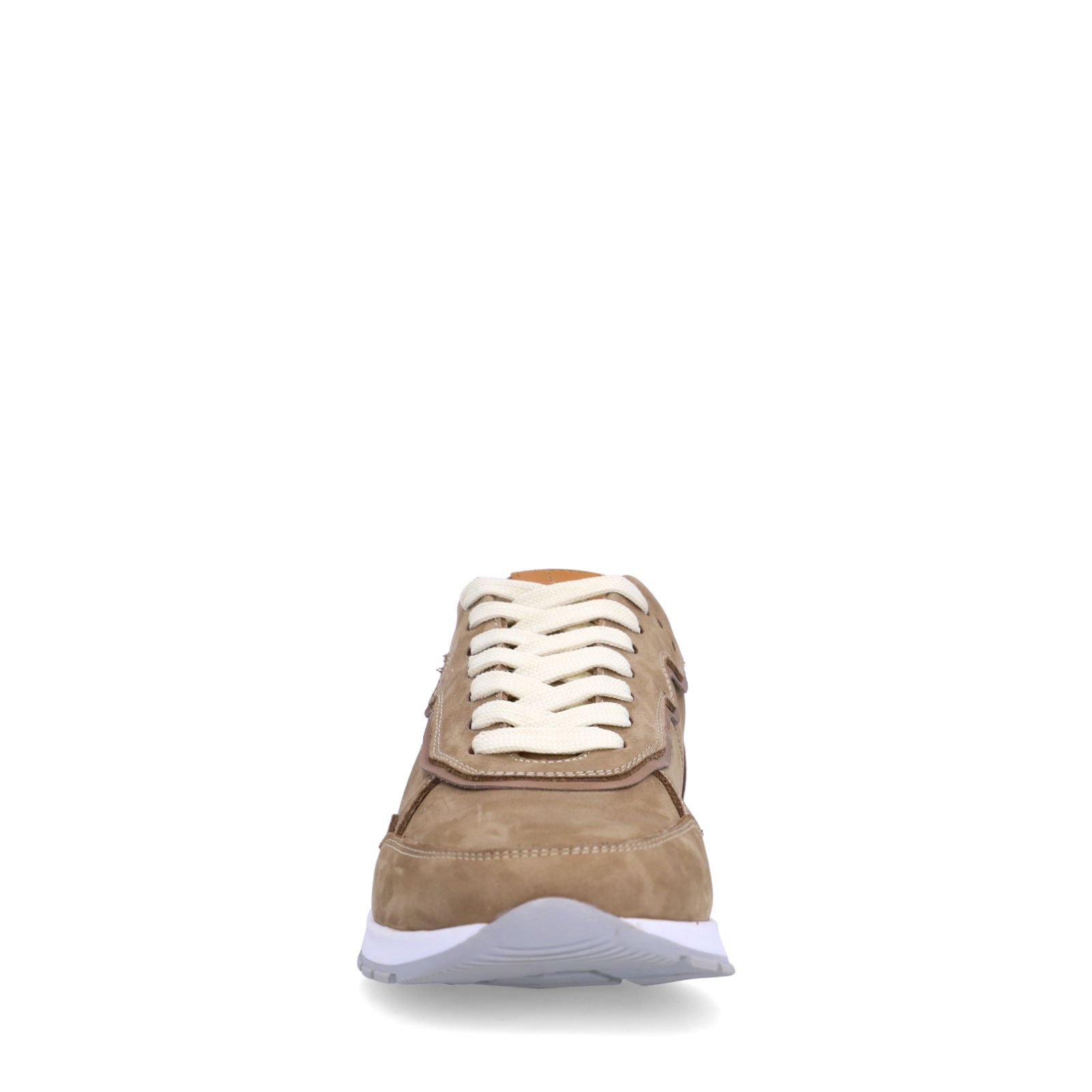 Beigefarbene Nubuk-Sneaker