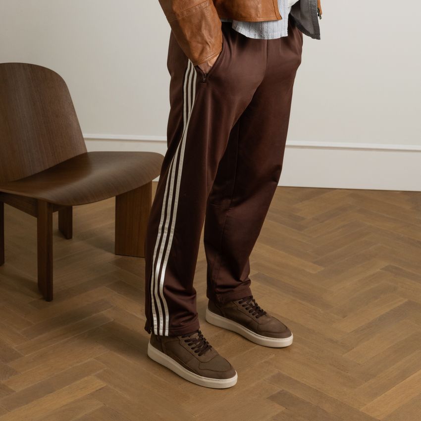 Cognacfarbene Nubuk-Sneaker