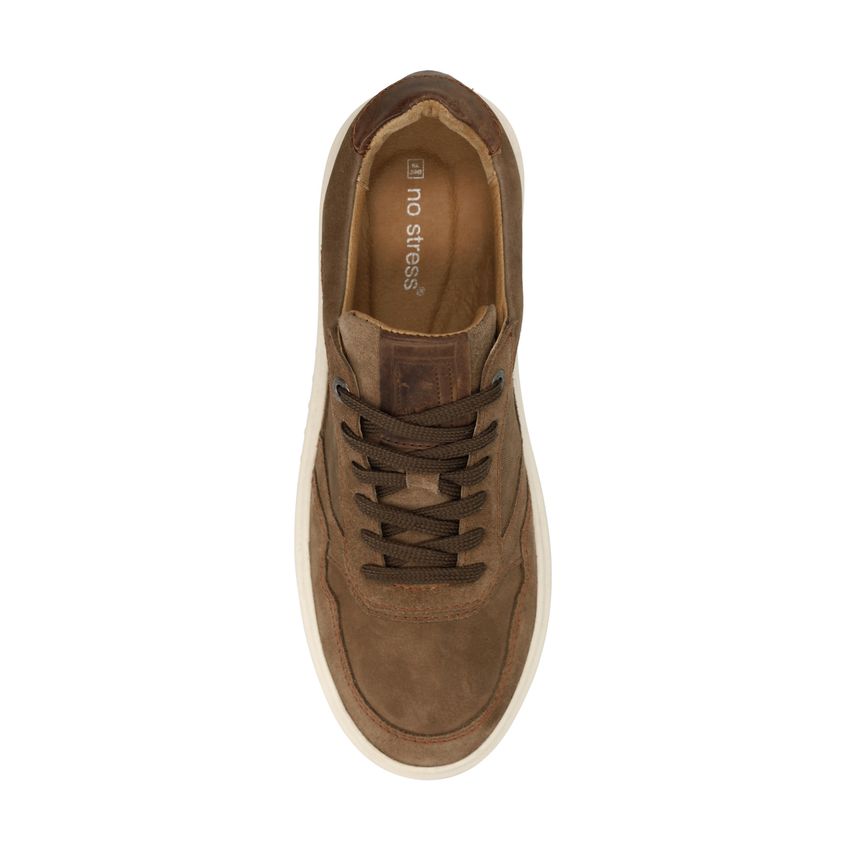 Bruine nubuck sneakers