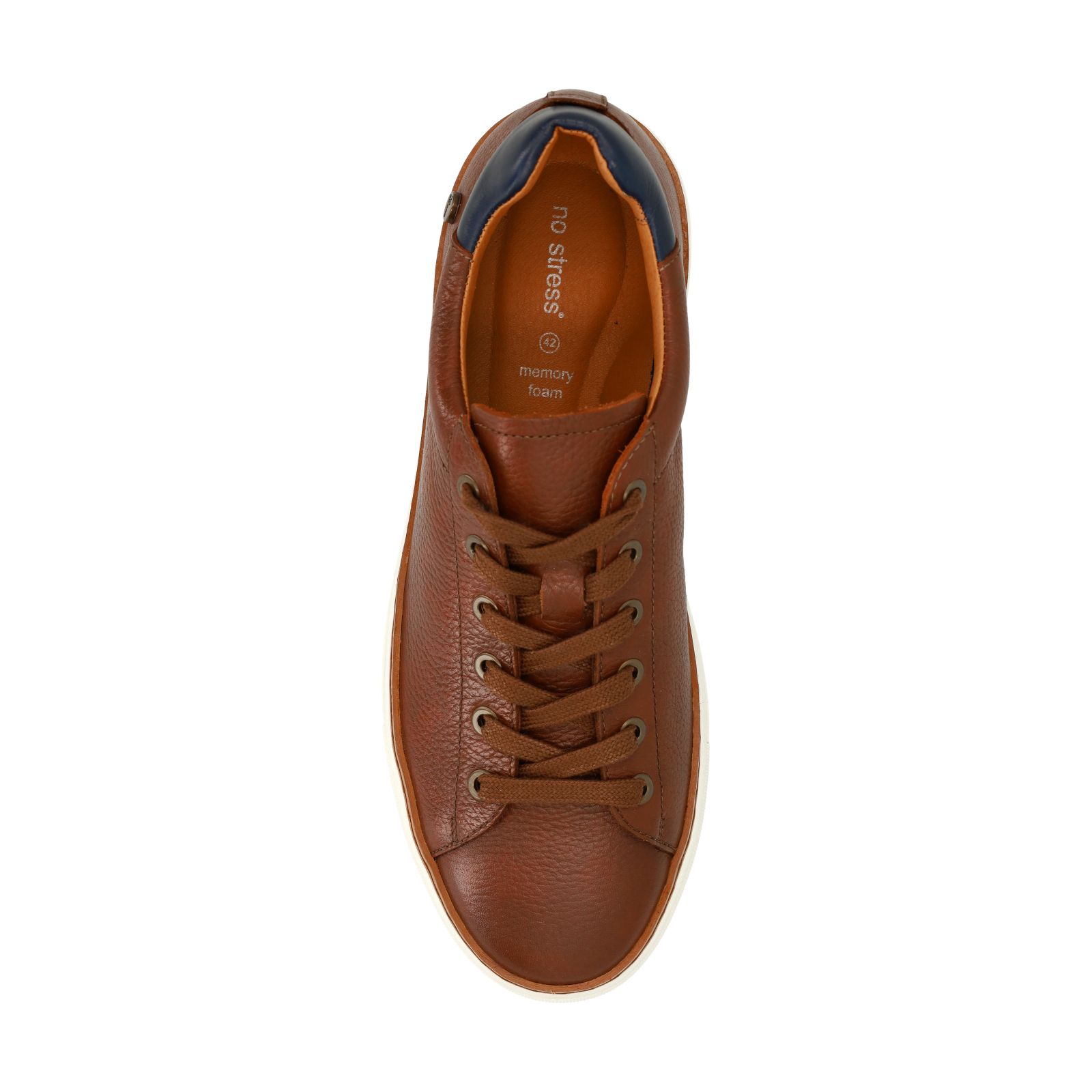 Cognac leren sneakers