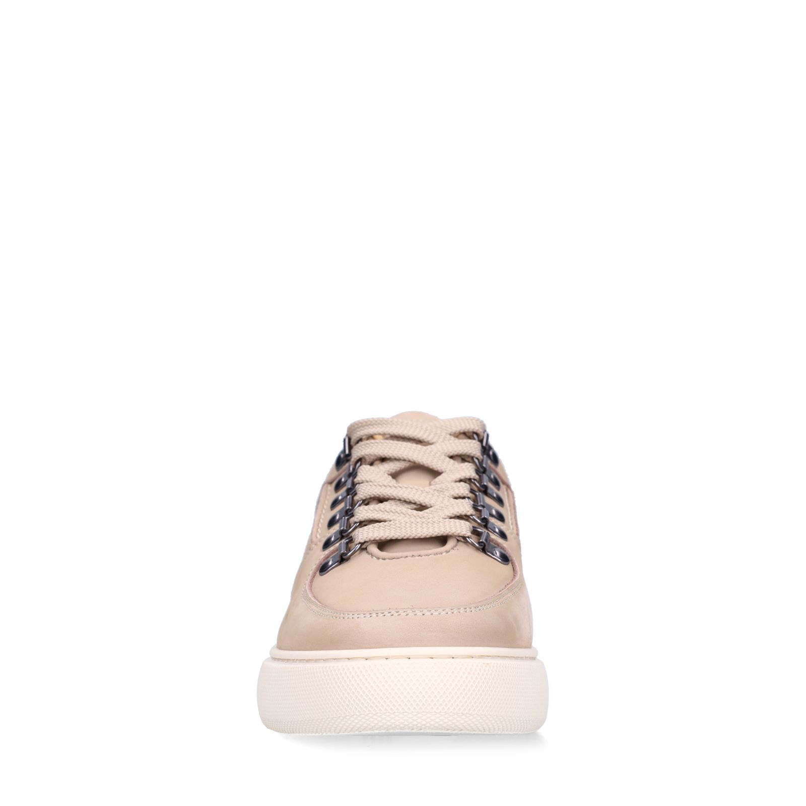 Beige nubuck sneakers