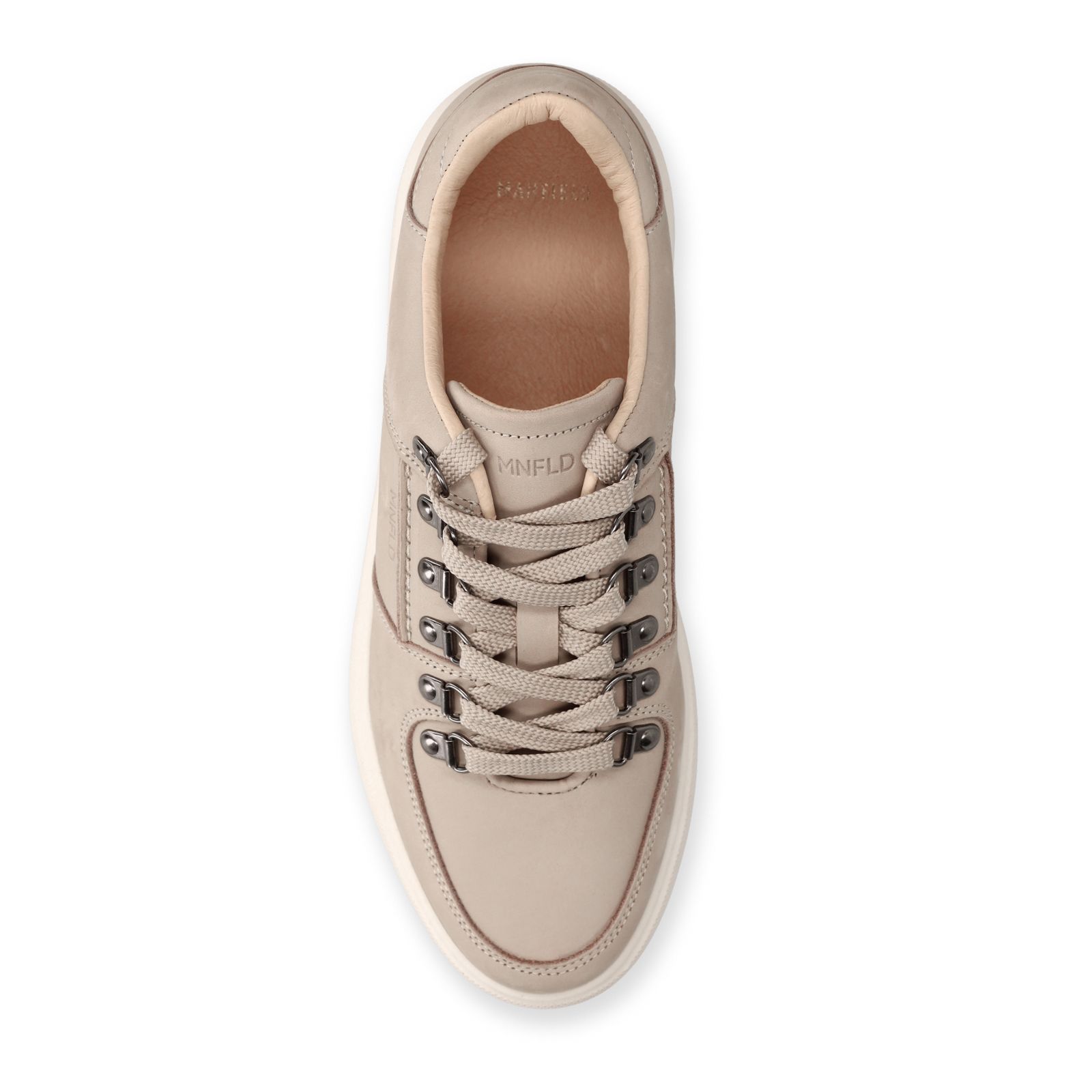 Beige nubuck sneakers