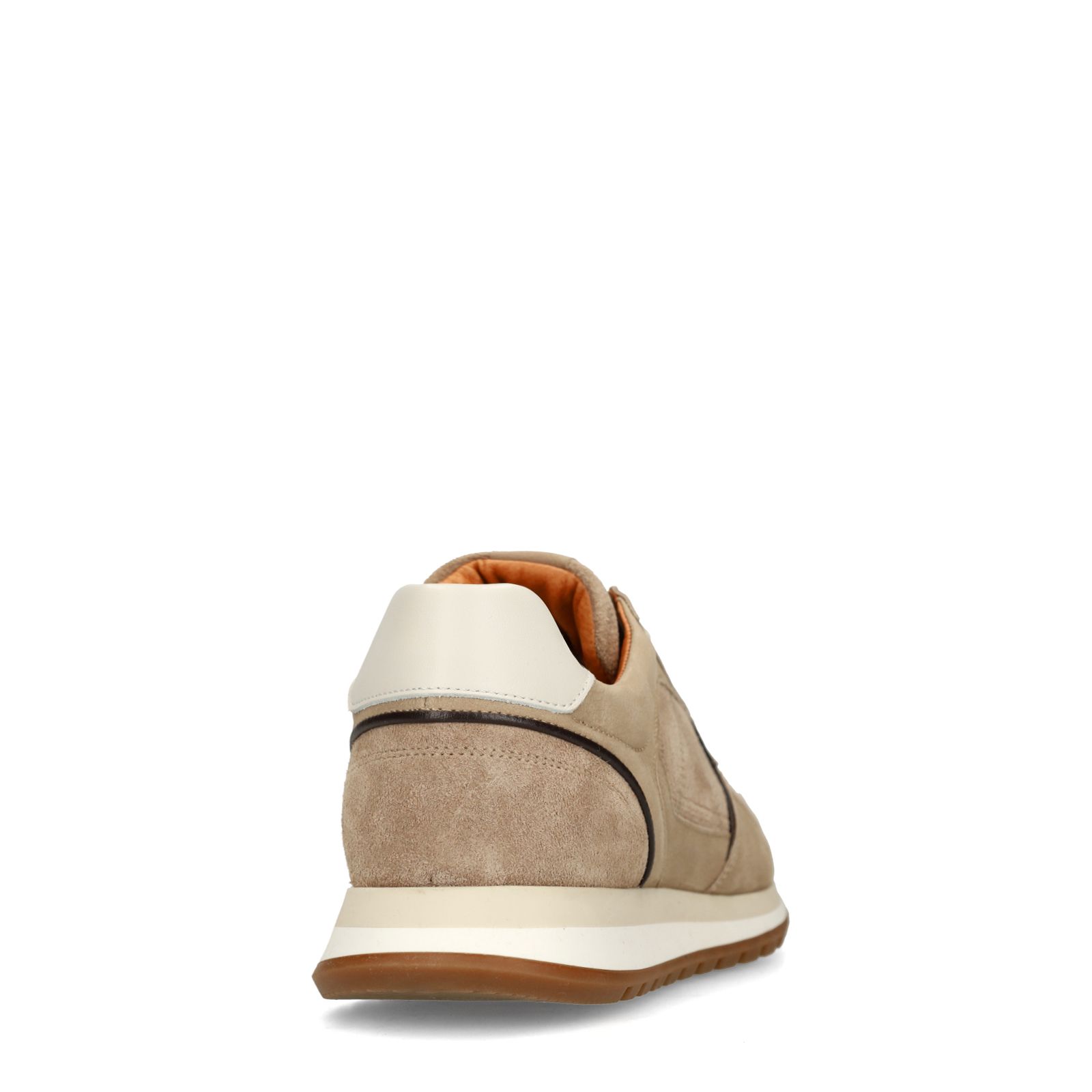 Beigefarbene Nubuk-Sneaker