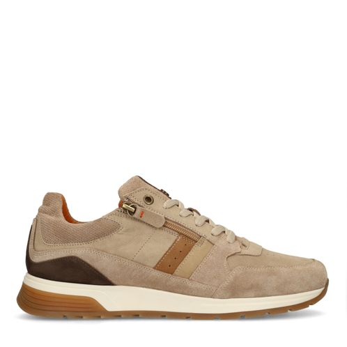 Beige nubuck sneakers