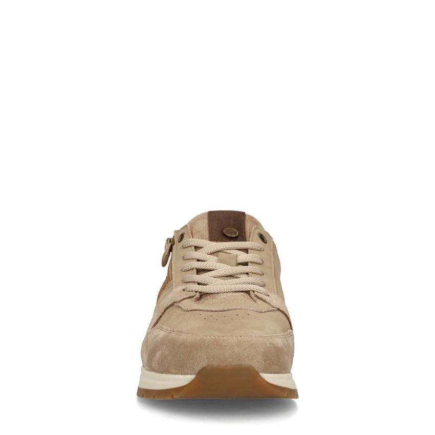 Beige nubuck sneakers