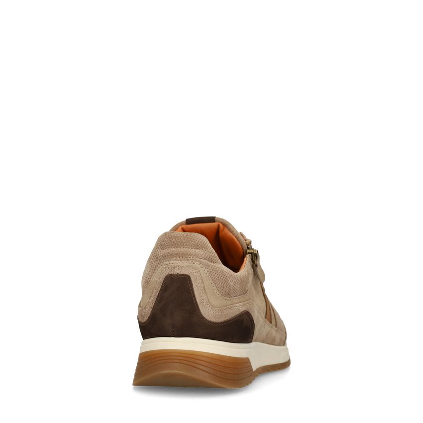 Beige nubuck sneakers