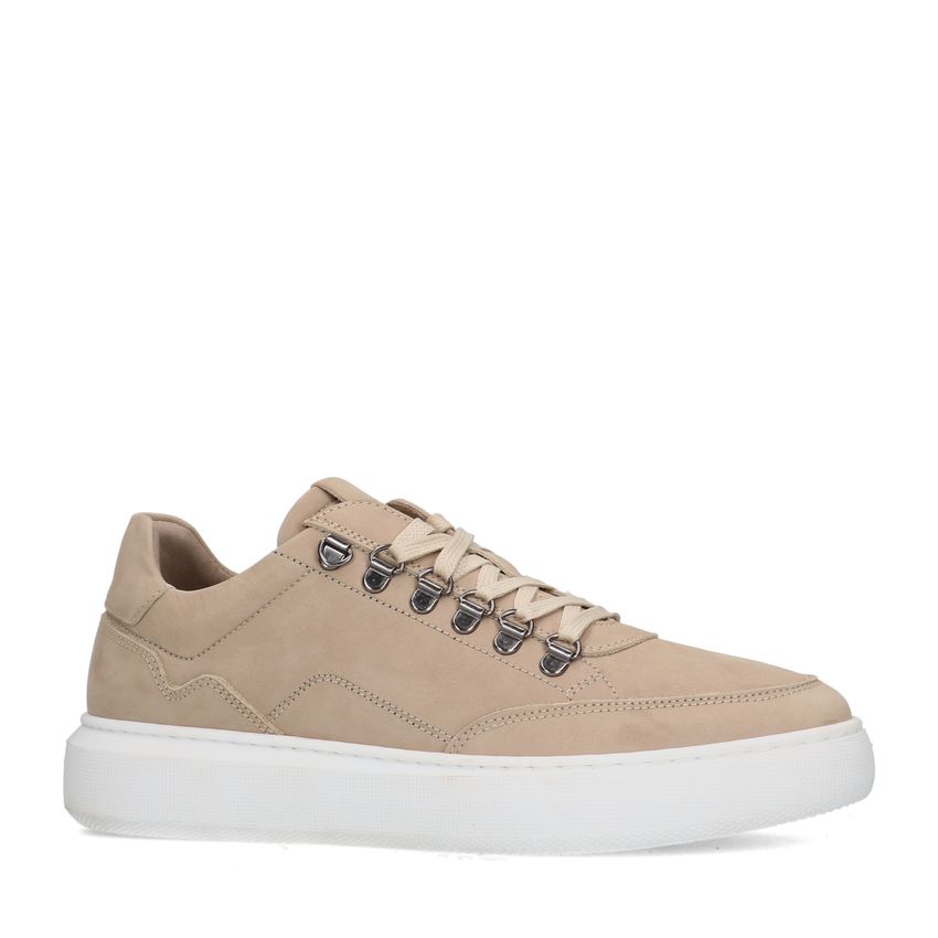 Beige nubuck sneakers