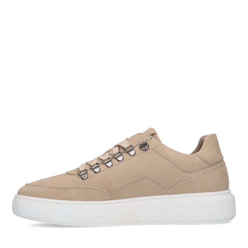 Beige nubuck sneakers