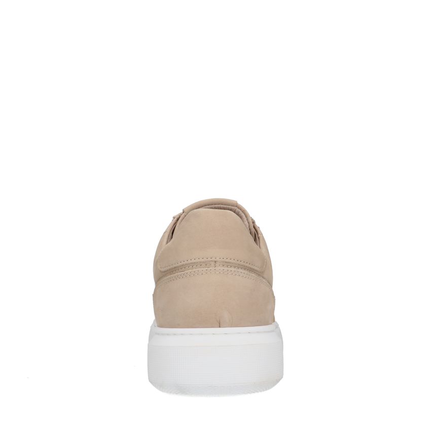 Beige nubuck sneakers