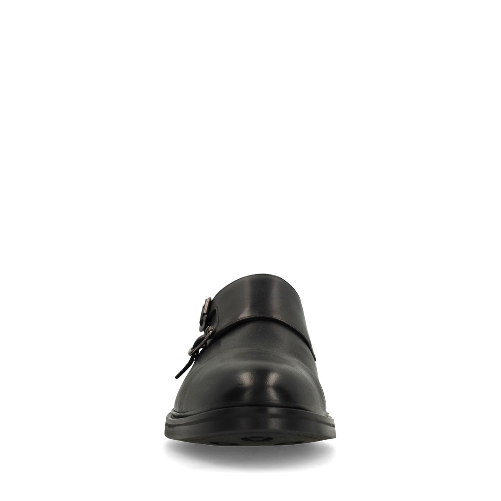 Zwarte leren gespschoenen
