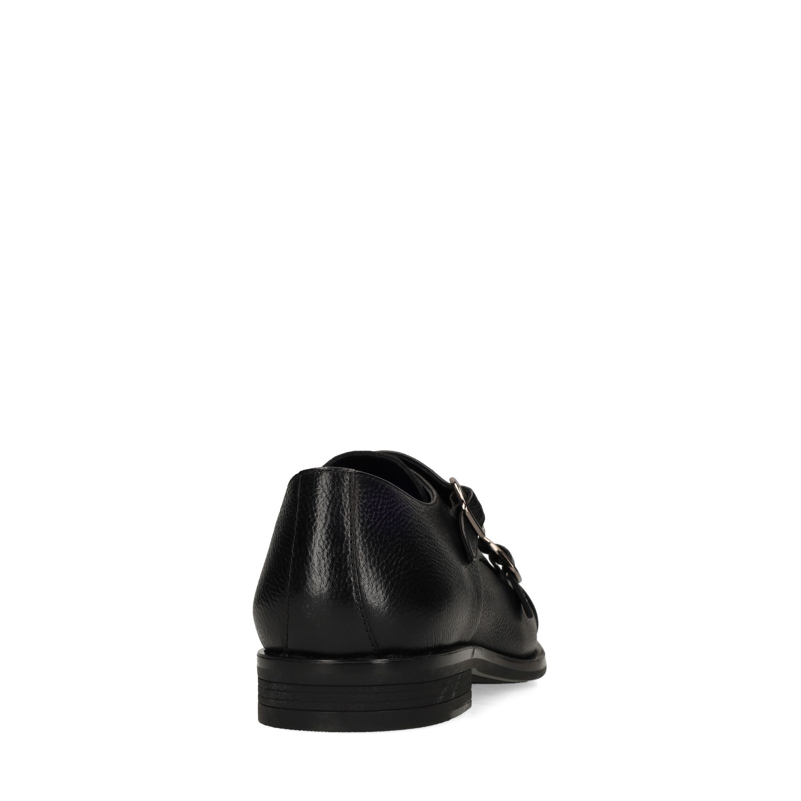 Zwarte leren gespschoenen
