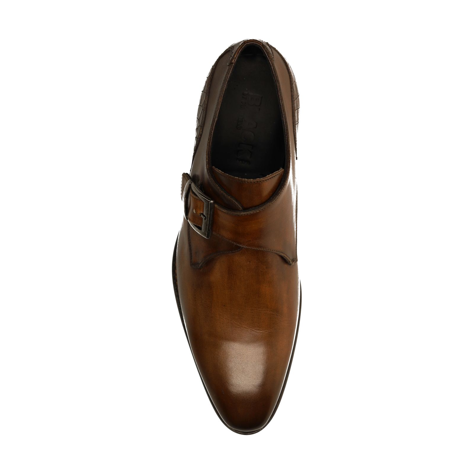 Braune Schnallenschuhe aus Leder