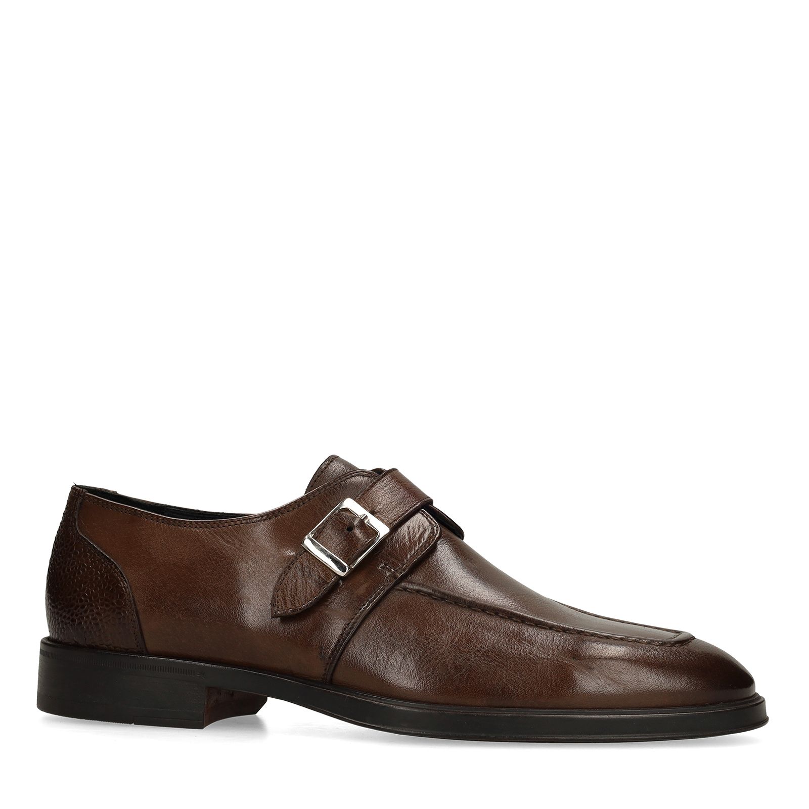 Bruine leren gespschoenen