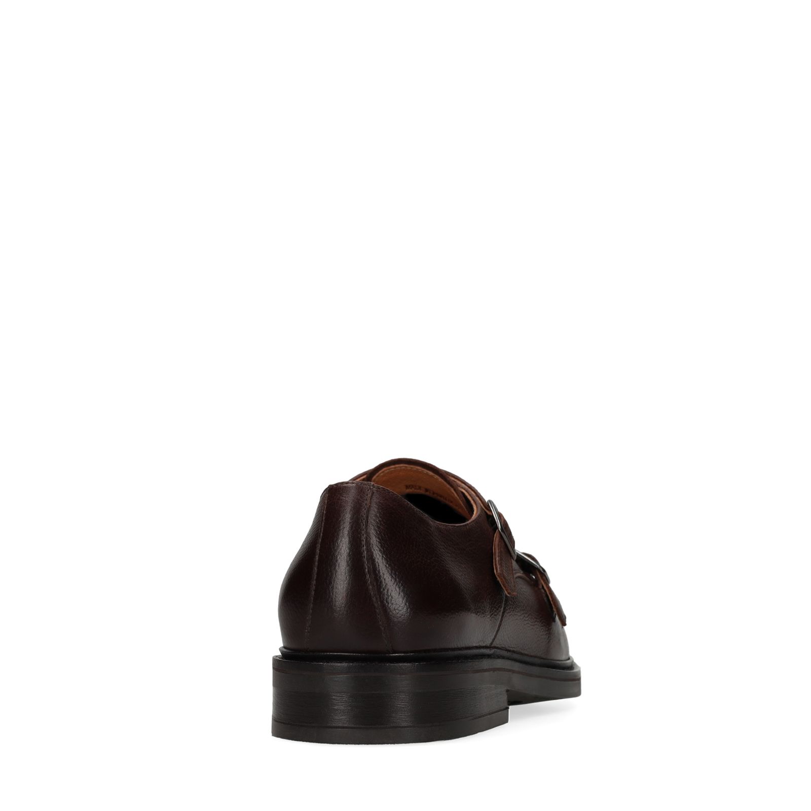 Braune Leder-Loafer mit Schnalle