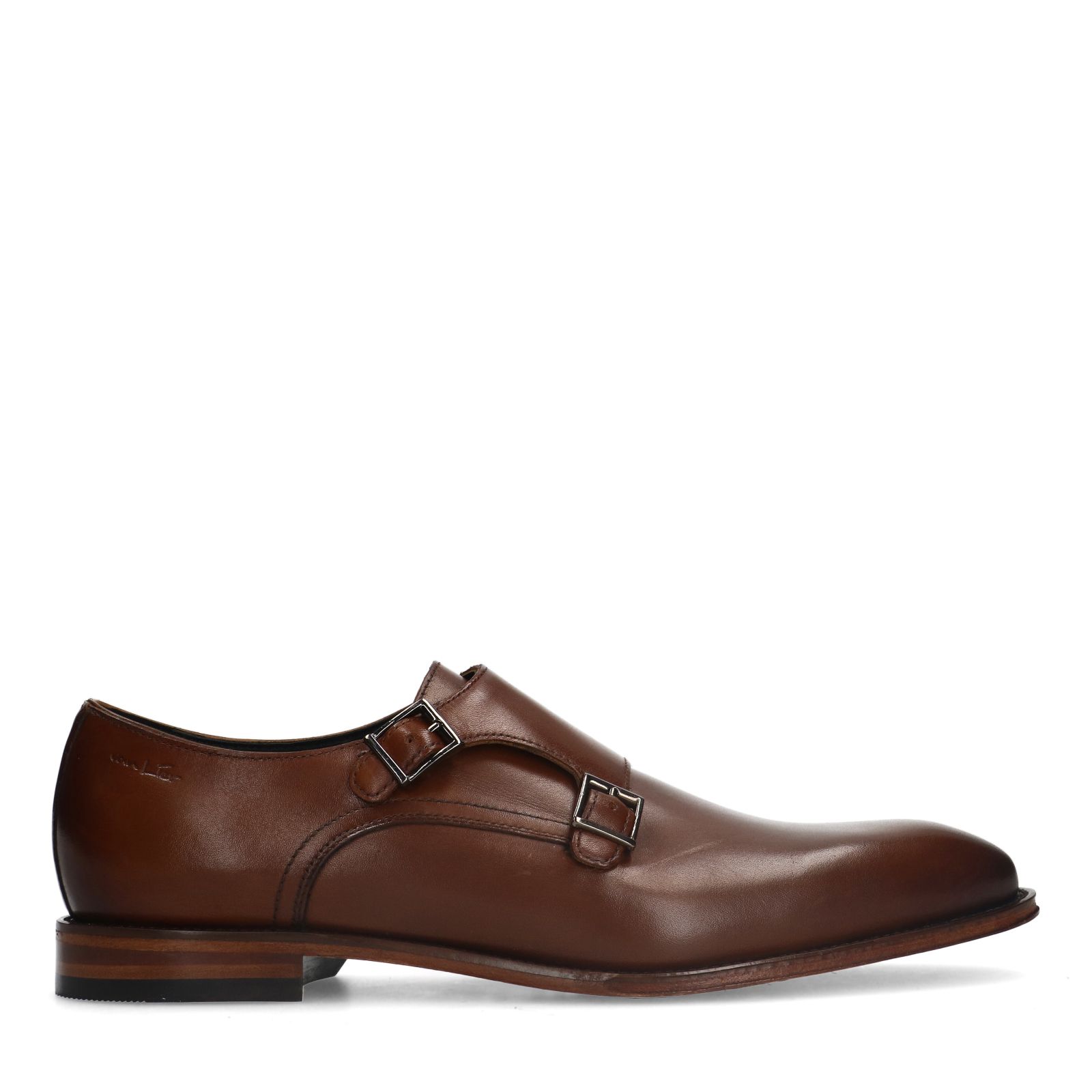 Bruine leren gespschoenen