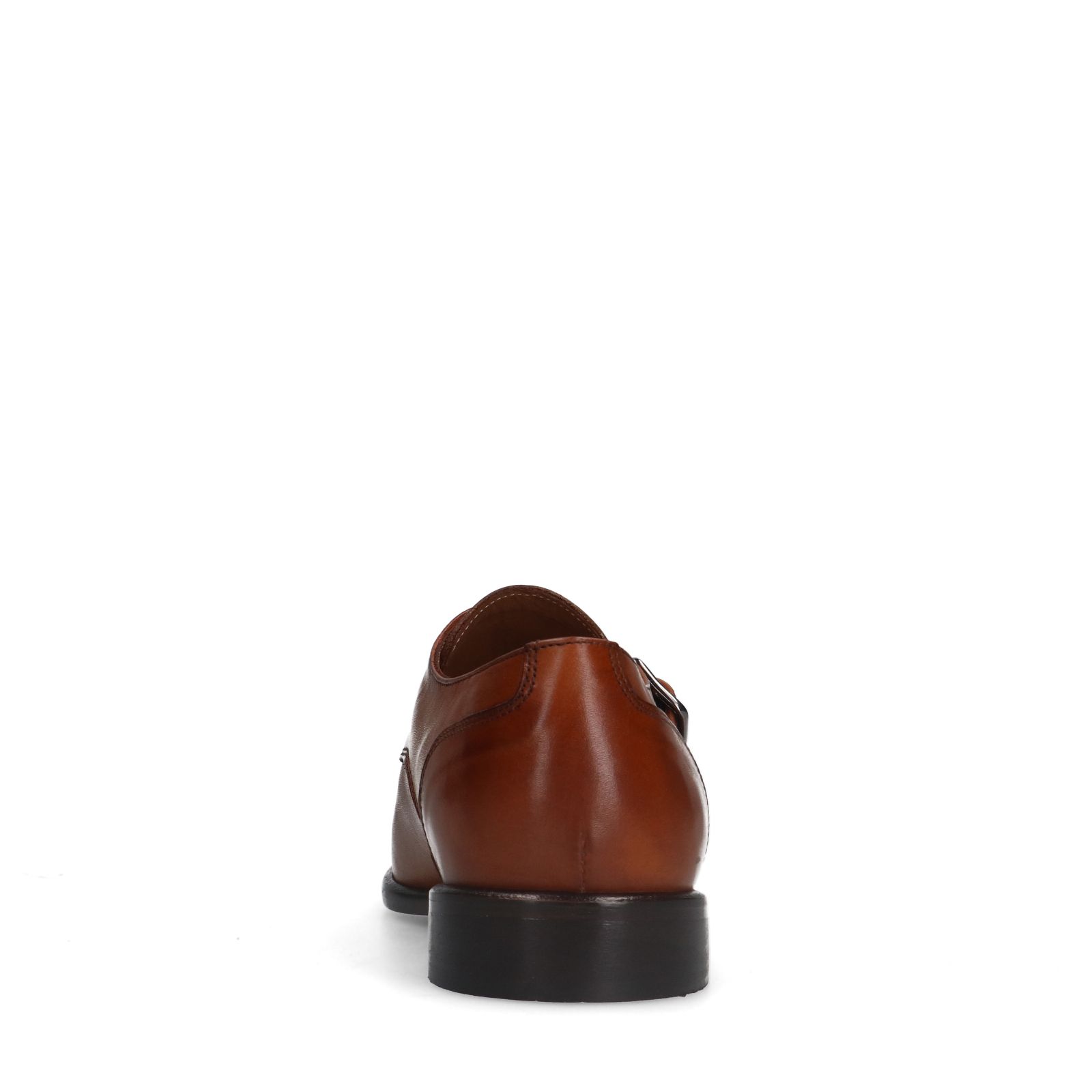 Cognac leren gespschoenen