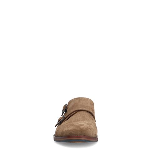 Taupe suède gespschoenen