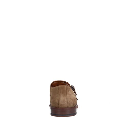 Taupe suède gespschoenen