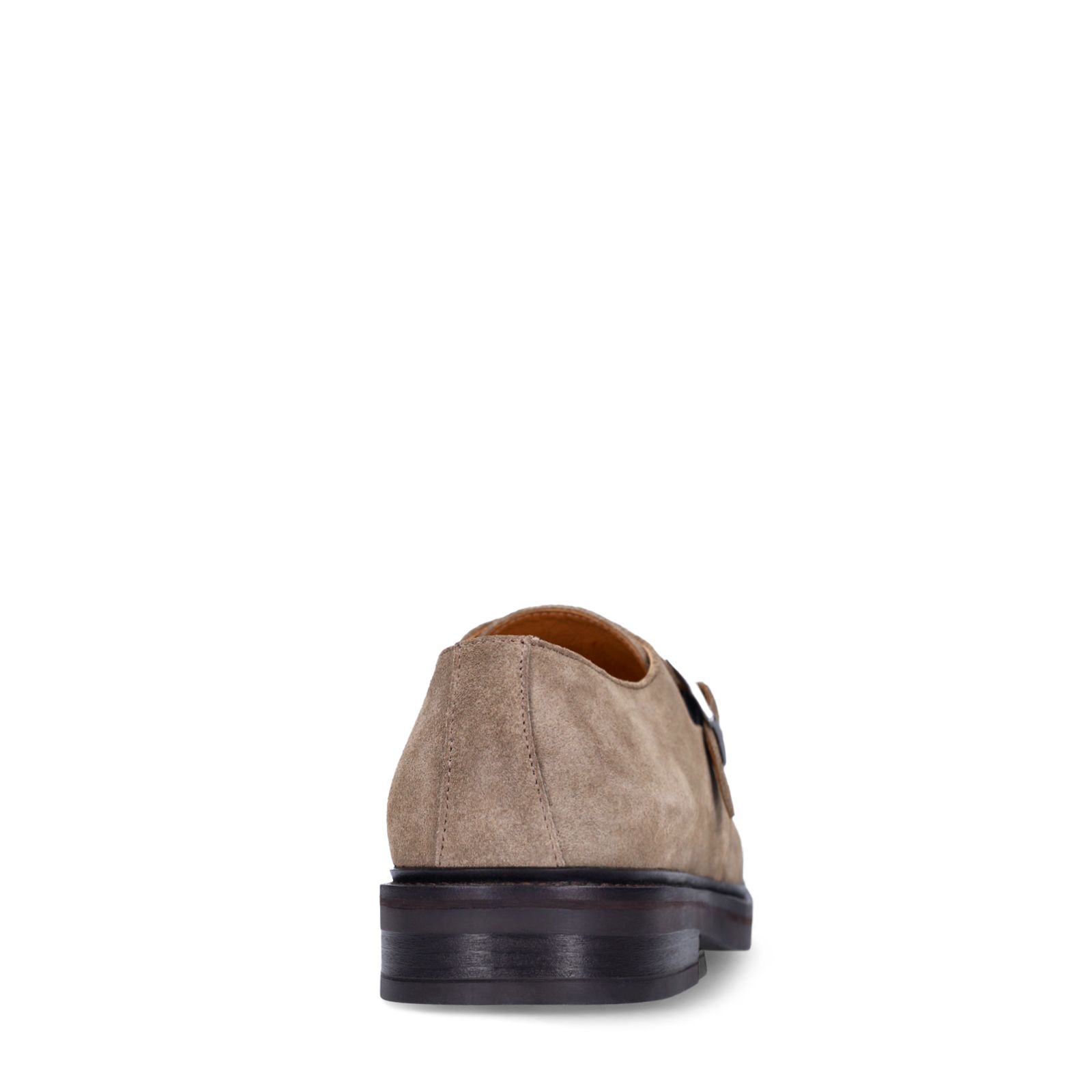 Taupe suède gespschoenen