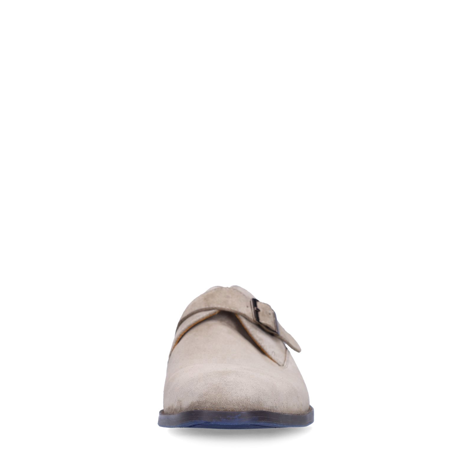 Beige suède gespschoenen