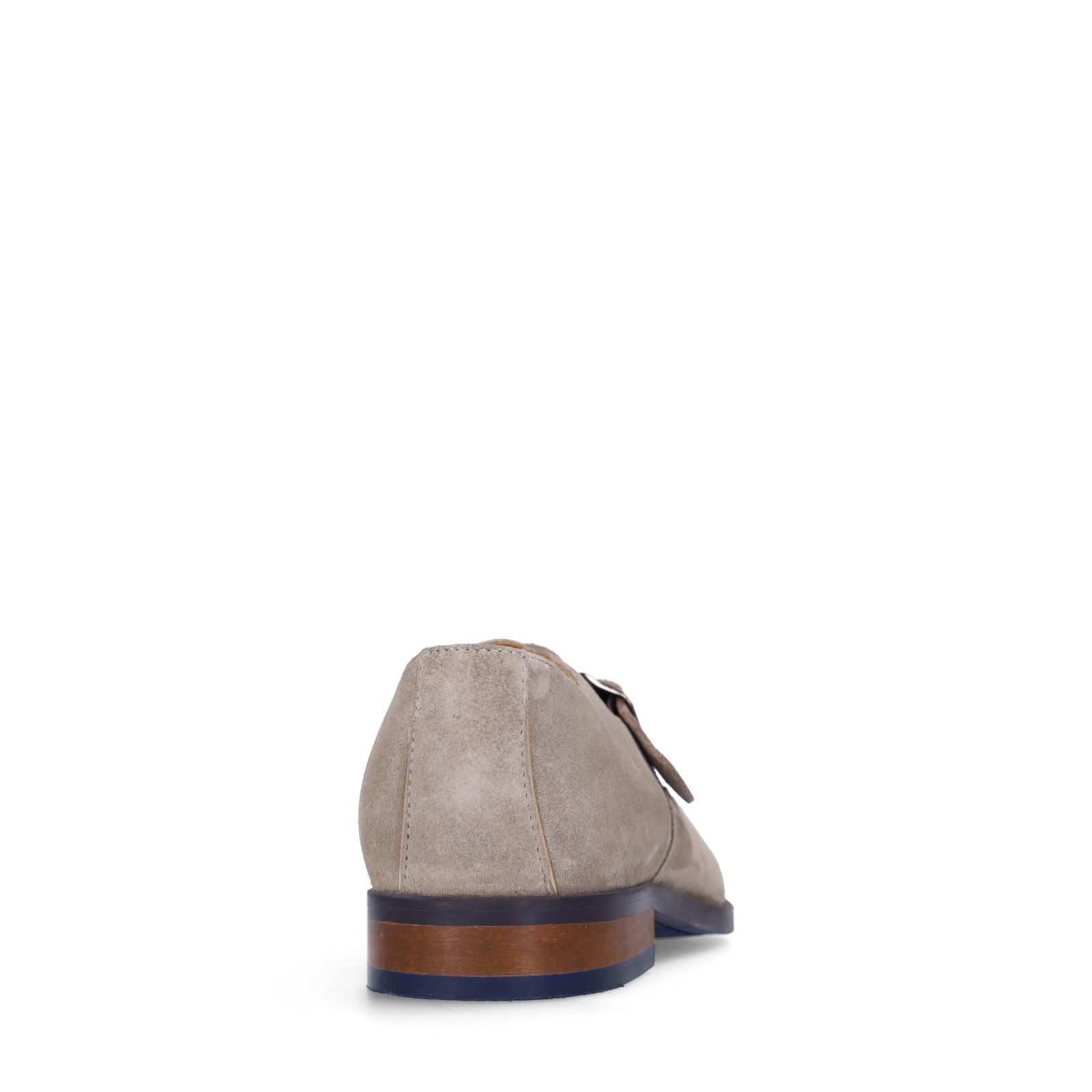 Beige suède gespschoenen