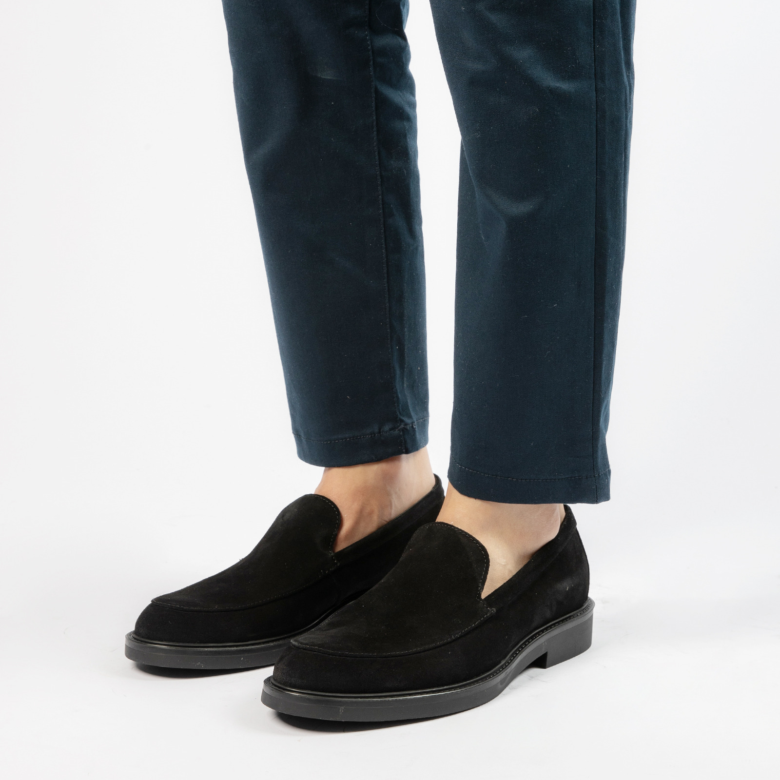 Zwarte su de loafers Instappers Manfield Manfield