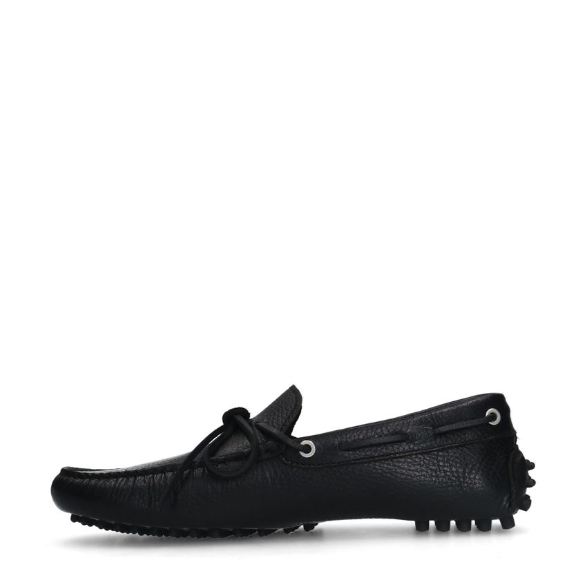 Zwarte leren loafers