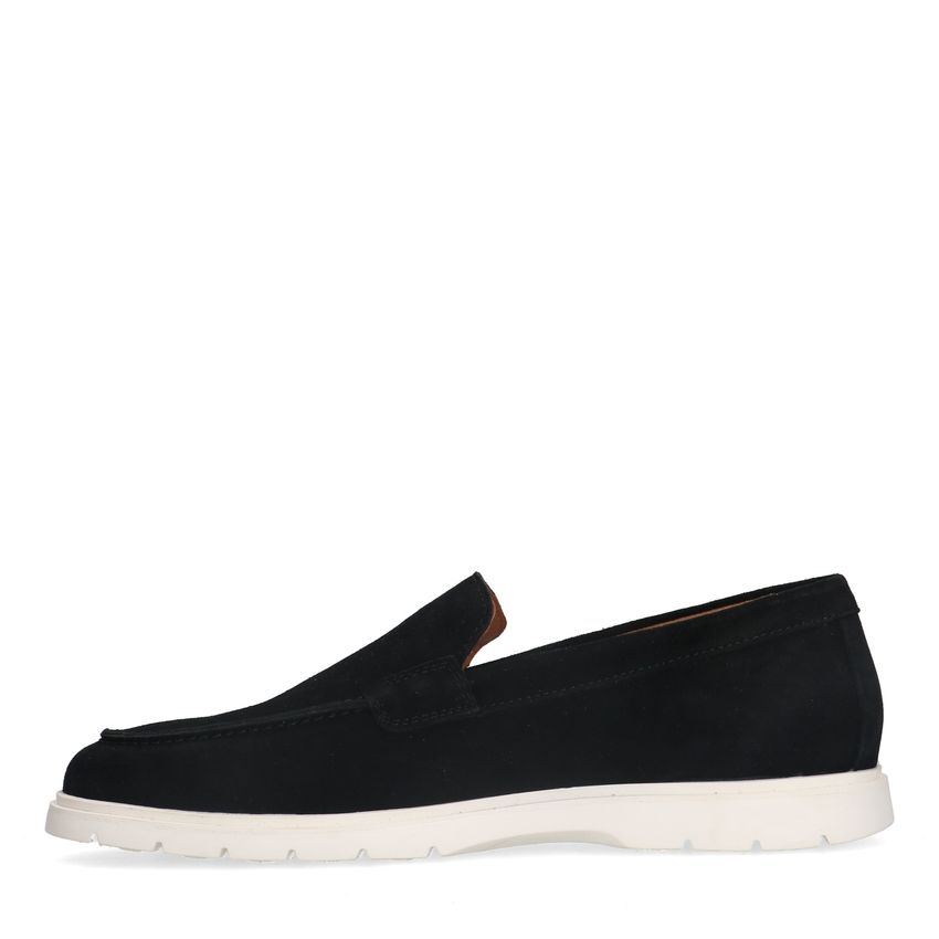 Schwarze Veloursleder-Loafer