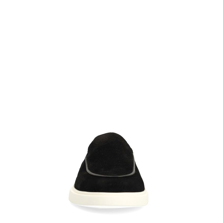 Schwarze Veloursleder-Loafer