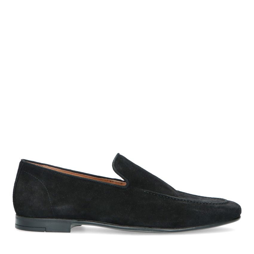 Schwarze Veloursleder-Loafer