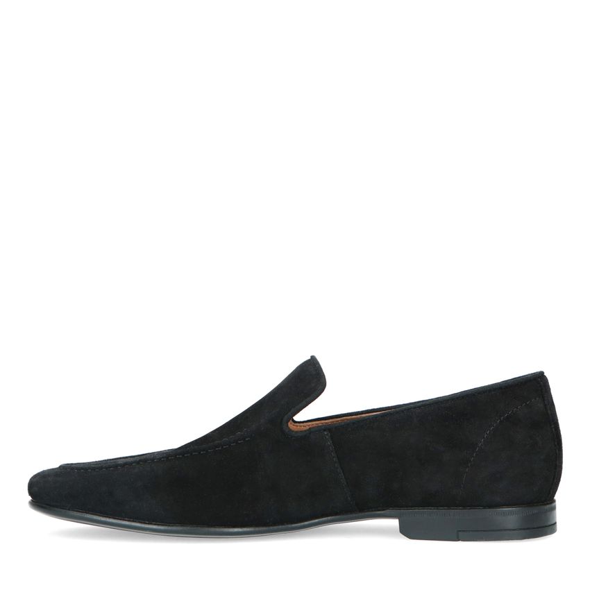 Schwarze Veloursleder-Loafer