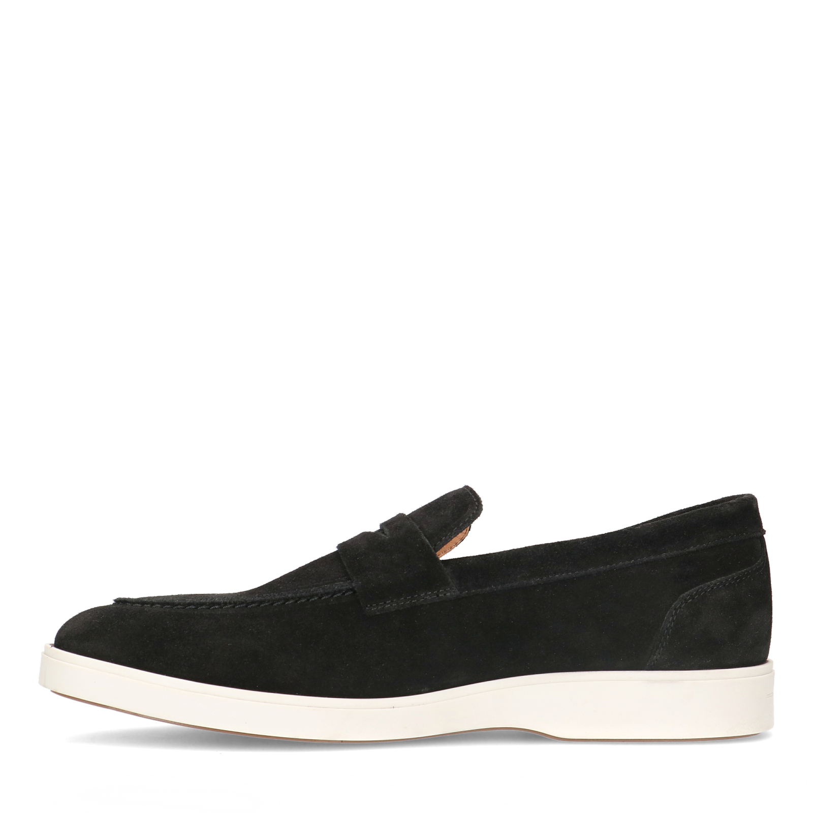 Schwarze Veloursleder-Loafer | Slipper | Manfield | Manfield