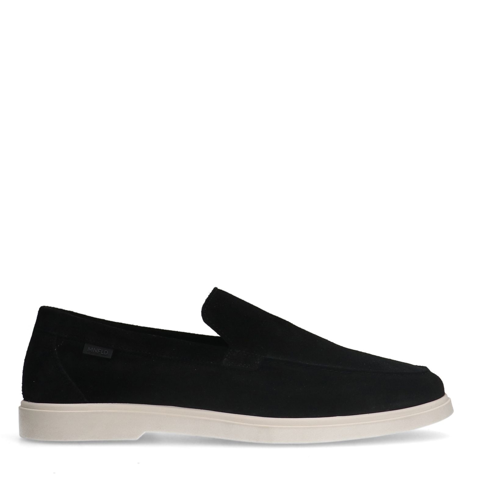 Zwarte suède loafers