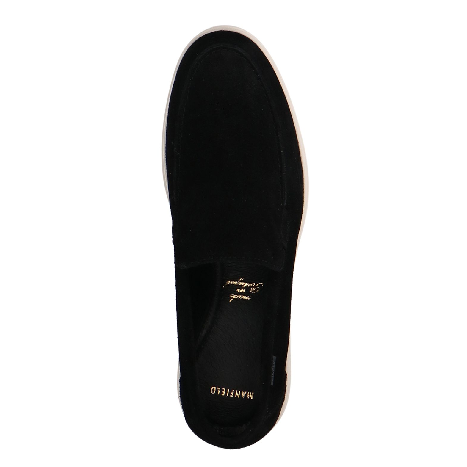Zwarte suède loafers