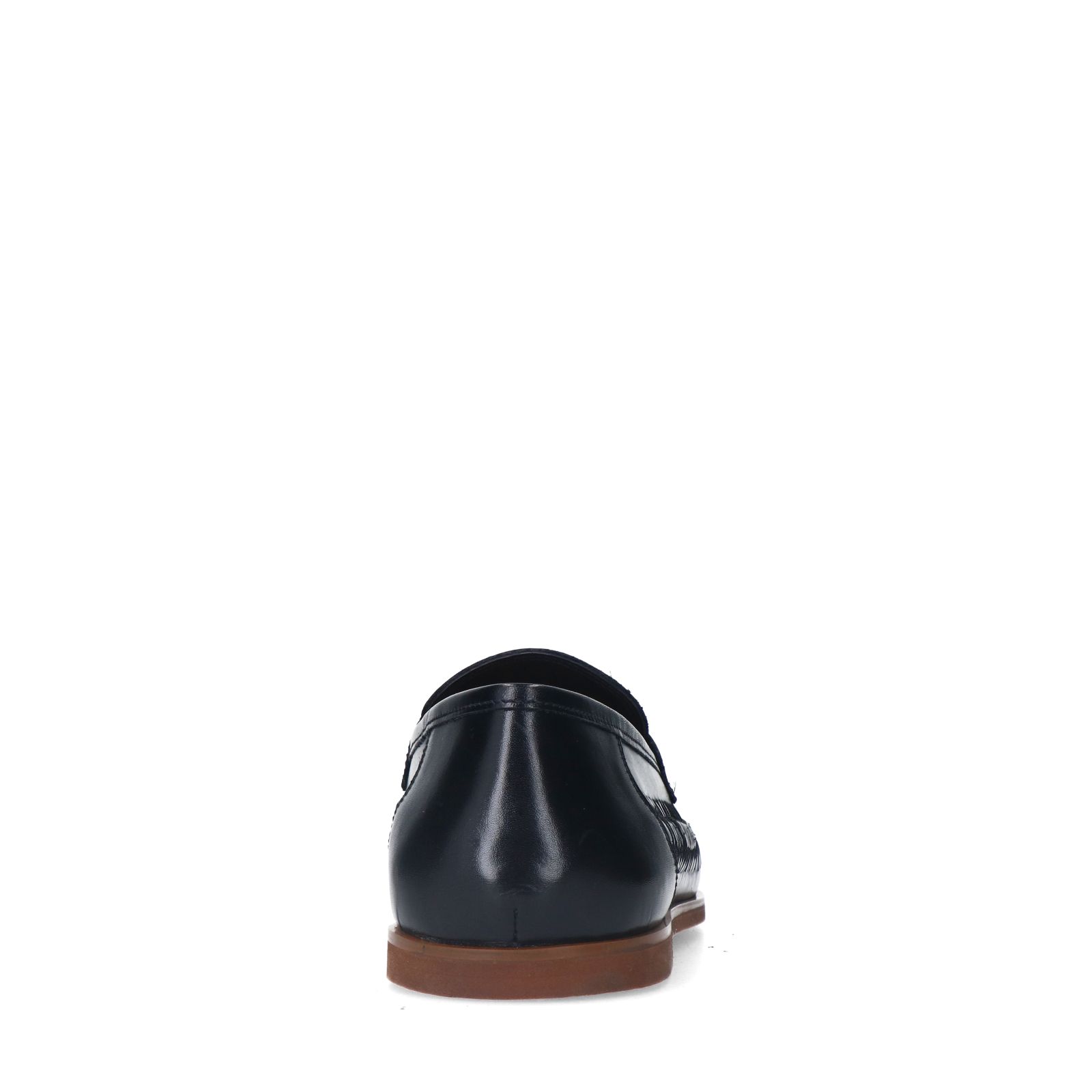 Schwarze Leder-Loafer