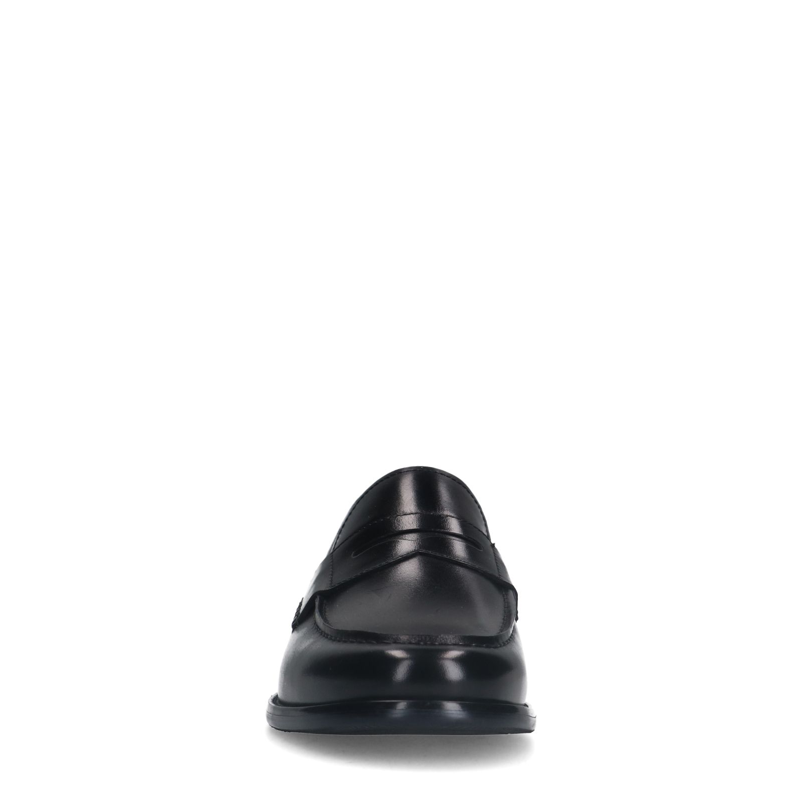 Zwarte leren loafers