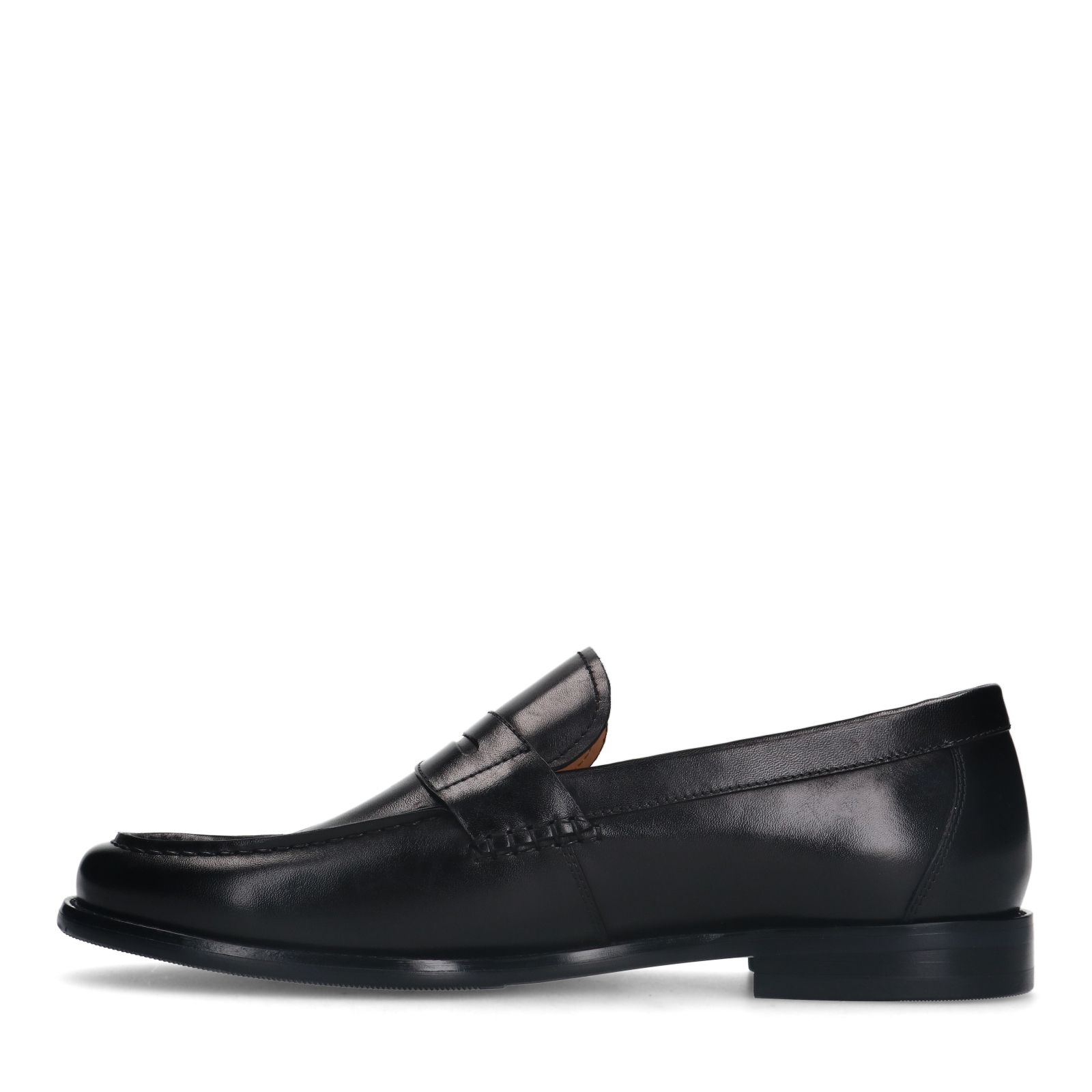 Zwarte leren loafers