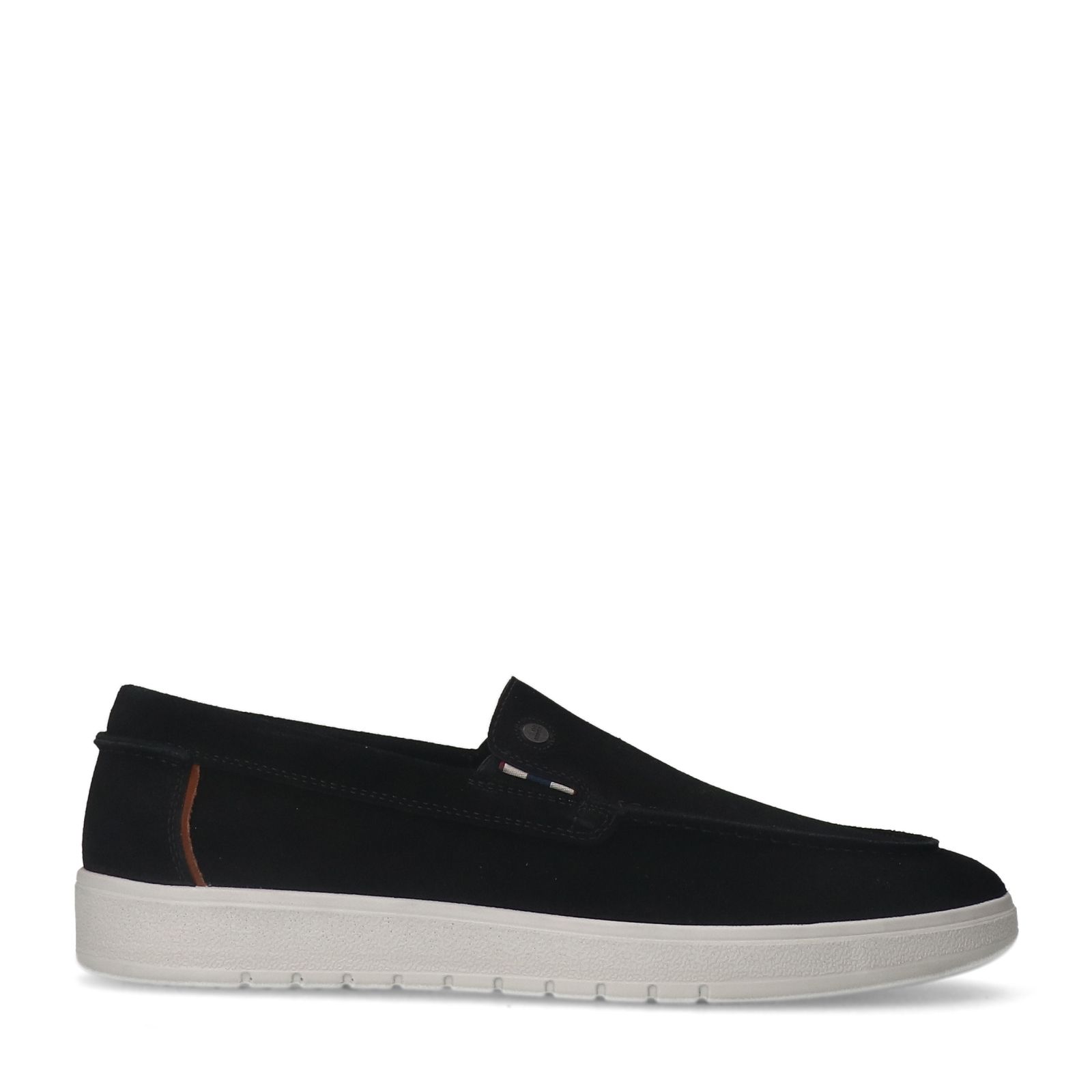 Schwarze Veloursleder-Loafer