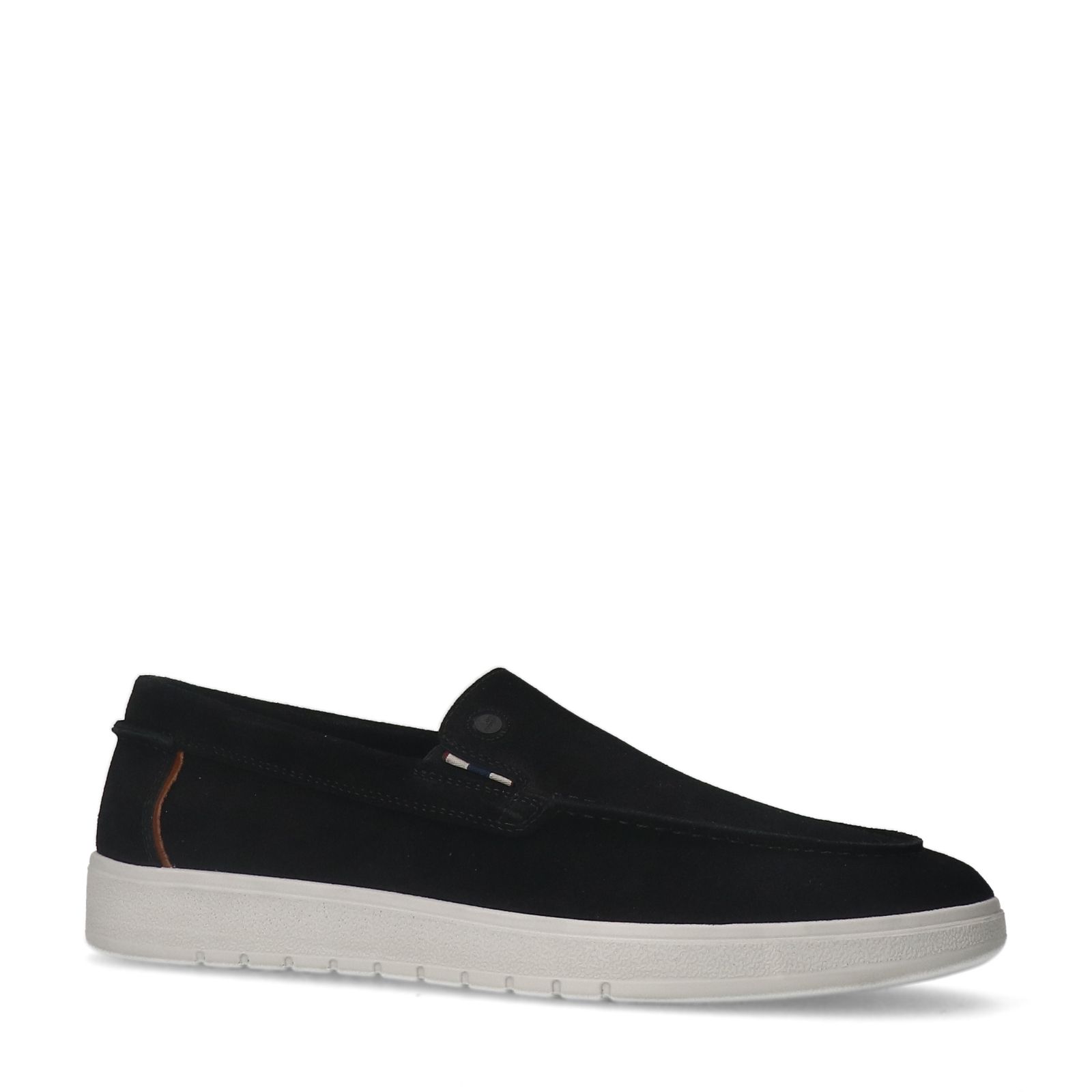 Schwarze Veloursleder-Loafer