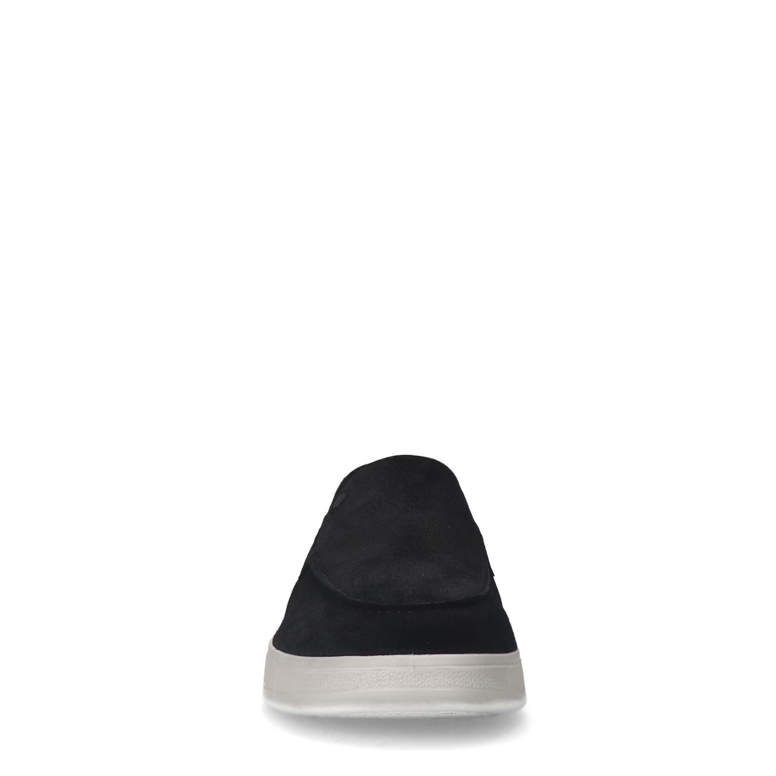 Schwarze Veloursleder-Loafer