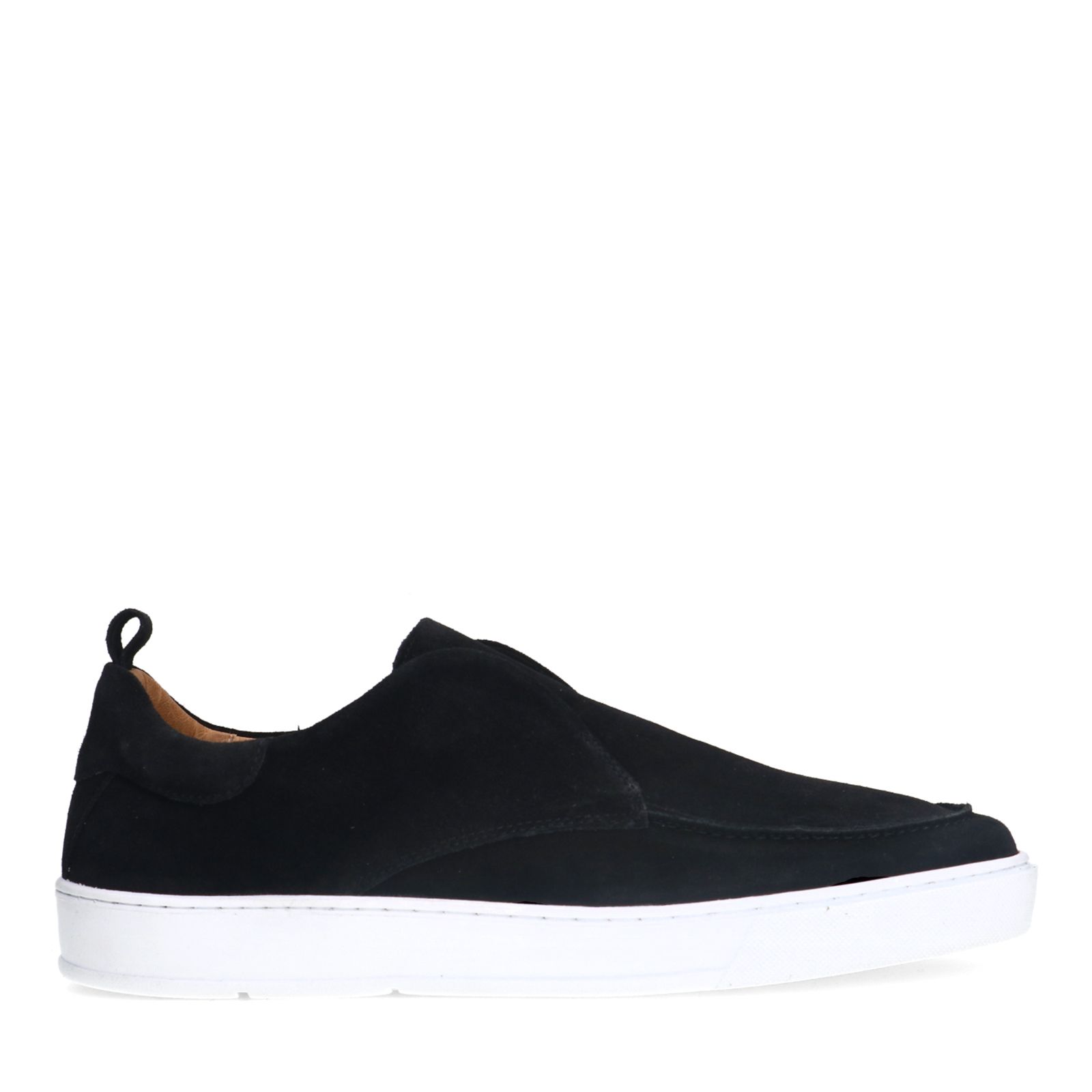 Schwarze Veloursleder-Loafer