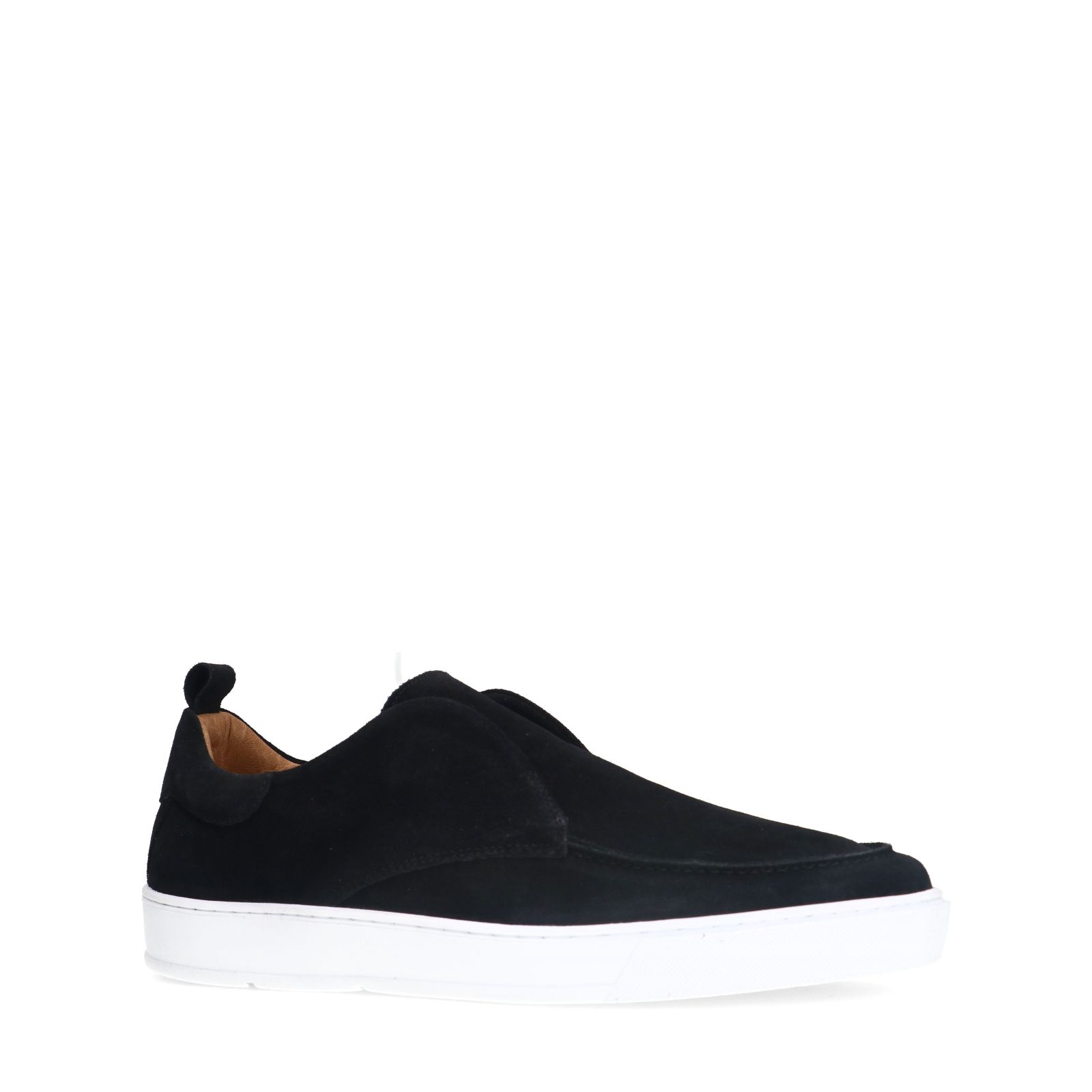 Zwarte suède loafers
